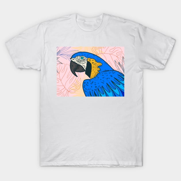 macaw T-Shirt by AS.PAINTINGS